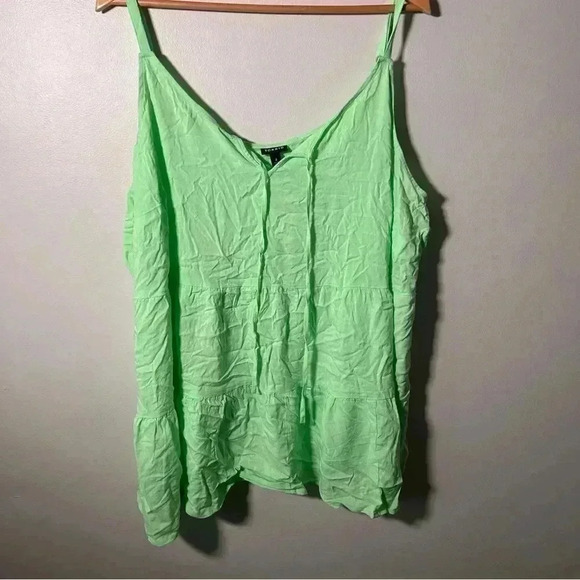 NWT Torrid Rayon Slub Tiered Tie  Front Cami 4X - Picture 3 of 7
